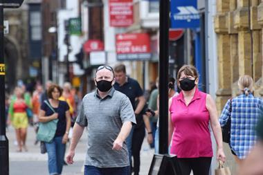 Wiltshire high street face masks