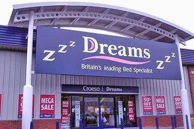 Dreams has recorded a 7.2% rise in like-for-like sales over Christmas