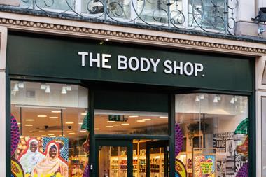 Exterior of The Body Shop store in Birmingham