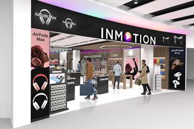 Computer-generated artist impression of new InMotion WHSmith stores in UK airports