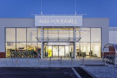 M&S food hall store front