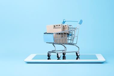 Online shopping concept illustration