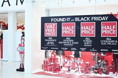 Debs Black Friday Window