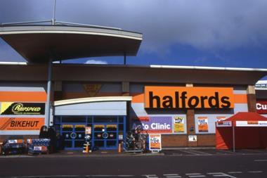 A Halfords store