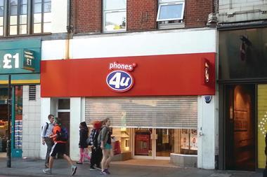 Mobile phone operator EE has acquired 58 Phones 4u shops out of administration, saving 359 jobs.