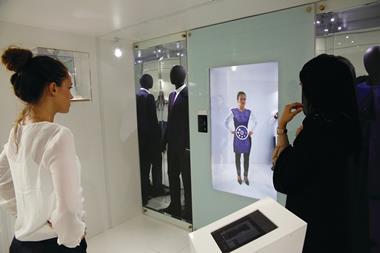 Augmented reality pod Fashion 3D allows customers to virtually try on clothes, jewellery and other accessories and take photos, accelerating the sales process