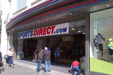 Sports Direct Oxford Street exterior