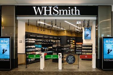 Exterior of WHSmith travel store
