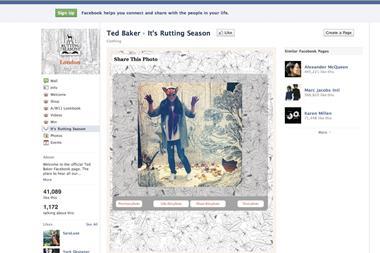 The Facebook campaign uses the pulling power of bloggers to engage customers