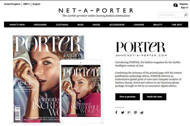 Porter is a move by Net-a-Porter to use content, as well as pure products, to attract customers.