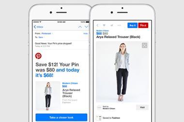 Pinterest has added price drop notifications to its platform that will let users know when their pinned products have been reduced in price.