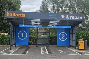 Halfords Reading - fitting canopy area