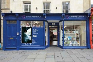 Cancer Research UK has teamed up with Clear Channel to bring contactless donation technology to four of the retailer’s UK shop windows