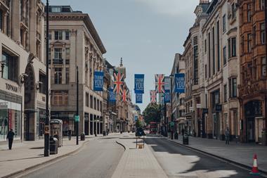 Empty Oxford Street 2020