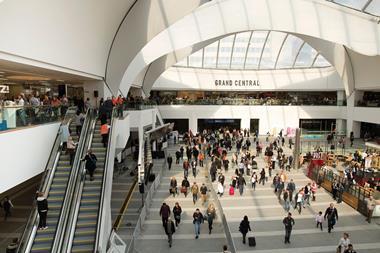 Consumers in a busy shopping centre