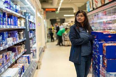 Lidl colleague working in-store