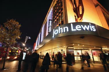 Sales at John Lewis department stores climbed 14.2% last week, when five stores delivered a double-digit revenue rise.