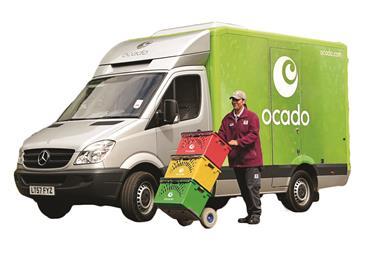 Online grocer Ocado is trialing its first physical offer through lockers at its head office before it expands the initiative to external locations