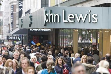 John Lewis' sales shot up 15.9% last week, as Christmas shoppers come out in force.