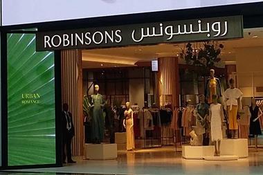 Robinsons Dubai Festival City Mall fascia INDEX