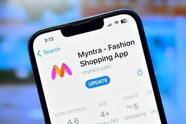Myntra-shopping-app-on-a-phone