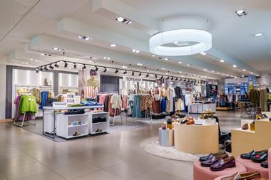 Topshop area in John Lewis