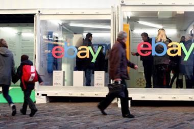 Ebay is piloting Facebook’s automated messaging technology to alert shoppers when an auction for an item they have bid on is ending.