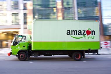 Amazon will start selling own-brand perishable goods by the end of this month in a bid to take on grocery rivals in the US.