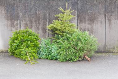 Discarded Christmas trees index