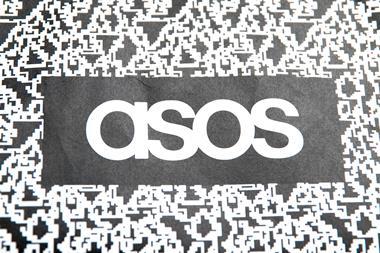 Asos logo on packaging