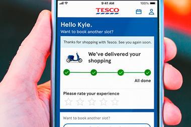 Tesco Whoosh order tracker