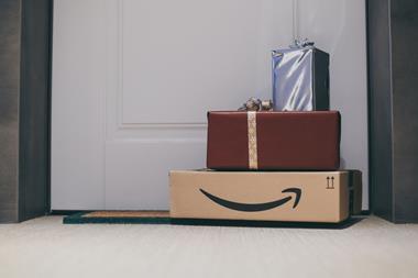 Amazon Christmas delivery boxes