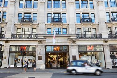 H&M Regent Street store exterior