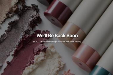 Screenshot of Beauty Bay website