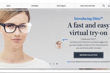 Glasses Direct's Ditto technology