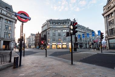 Empty Oxford Circus