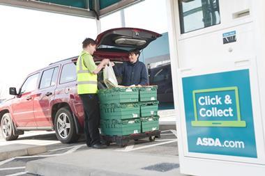 Asda and Tesco both rolled out drive-thru click and collect