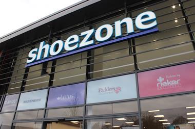 Shoezone store sign