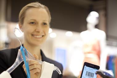The PayPal smartphone app allows shoppers to pay safely on the high street.