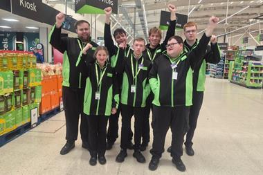DFN Project SEARCH Supported Internship team members at Asda Toryglen