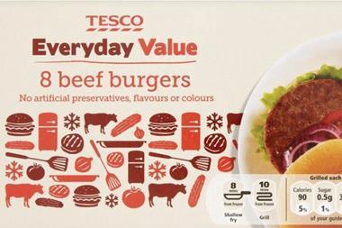 Tesco beef burgers were implicated in the horsemeat saga