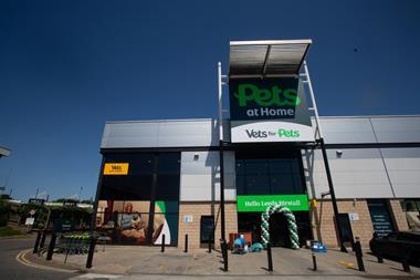 Exterior of Pets at Home store