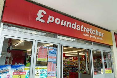 Exterior of Poundstretcher Catford store