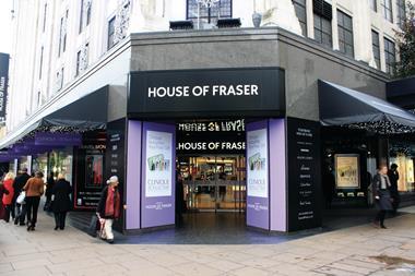 Like-for-like sales at House of Fraser rose 0.6% in the second quarter