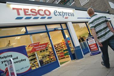 Tesco has reported a like-for-like sales slump in its first quarter