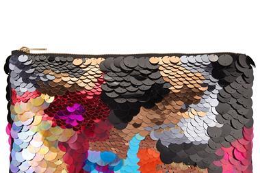 John Lewis' rainbow sequinned clutch is an easy way for consumers to tap into festive trends