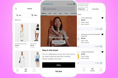 Penneys app on screens