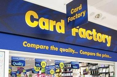 Card Factory posted flat like-for-likes