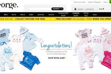 George at Asda royal baby
