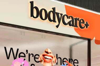 Bodycare store front with new logo